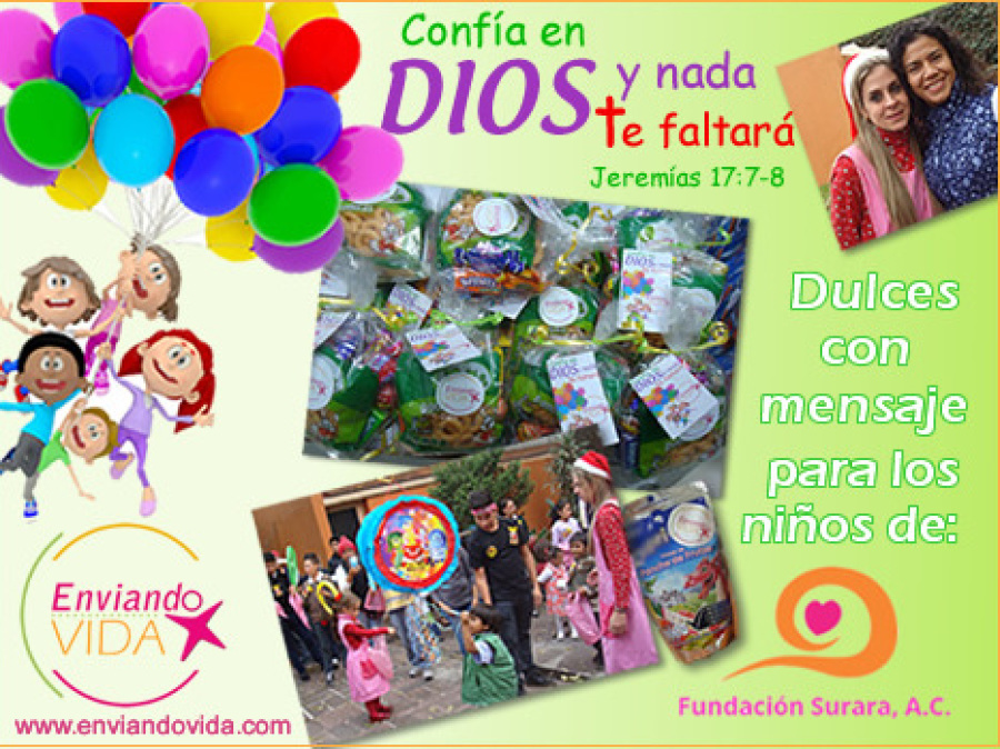 Dulces con mensaje para fundación surara