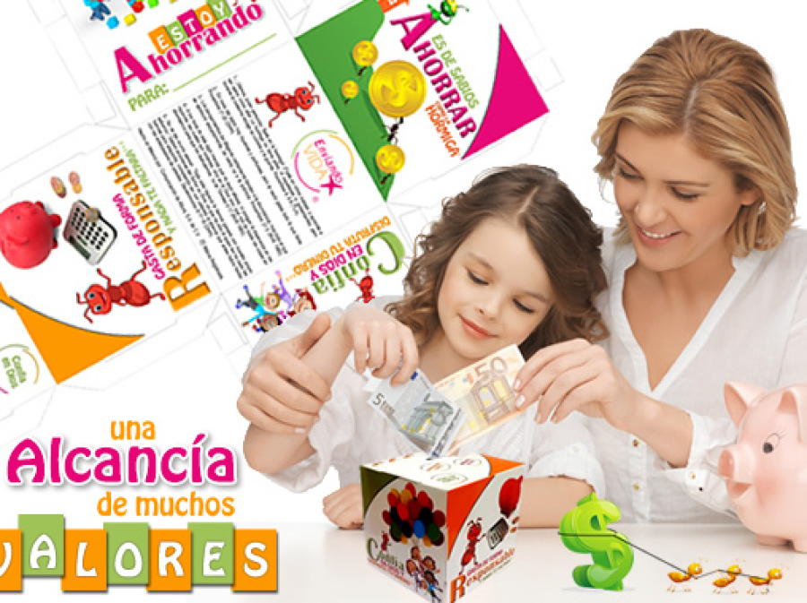 Alcancia armable ahorra o nunca