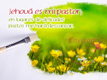 Postales con citas bíblicas. Salmo 23