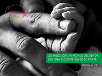 Postales con citas bíblicas. Postal para papá manos