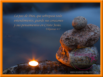 Postales con citas bíblicas. Filipenses 4:7 (2)